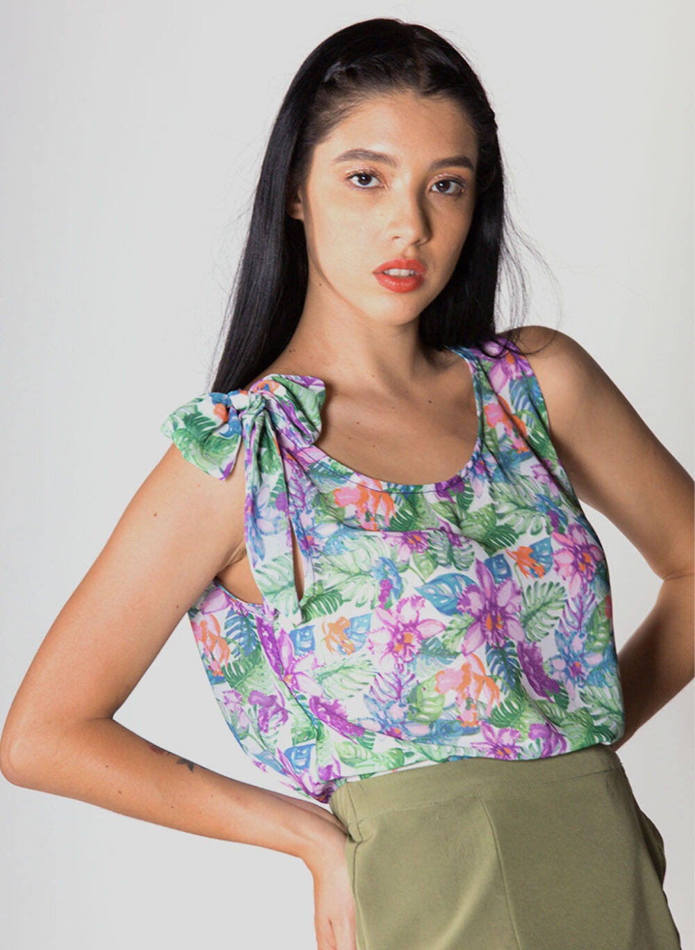 Blusa Mono Orquideas 2